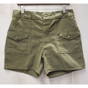 Vintage Boy Scouts Uniform Cargo Shorts, Olive Green, 32" Waist, #5